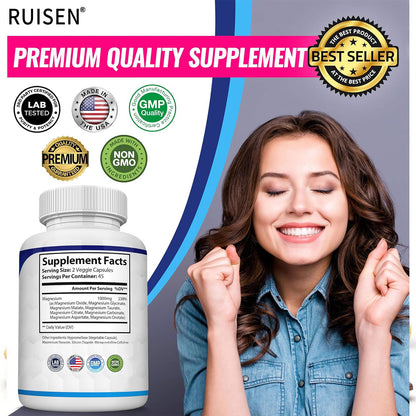 Magnesium 1000mg 8-in-1 Complex 90 Capsules