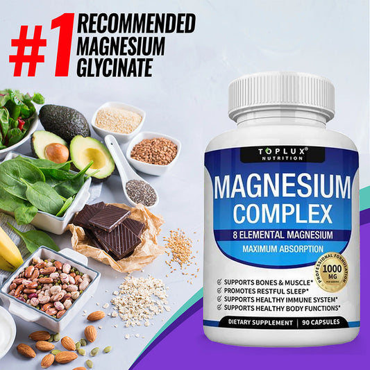 Magnesium 1000mg 8-in-1 Complex 90 Capsules