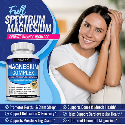 Magnesium 1000mg 8-in-1 Complex 90 Capsules