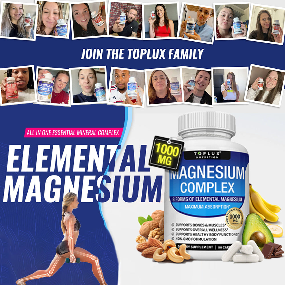 Magnesium 1000mg 8-in-1 Complex 90 Capsules